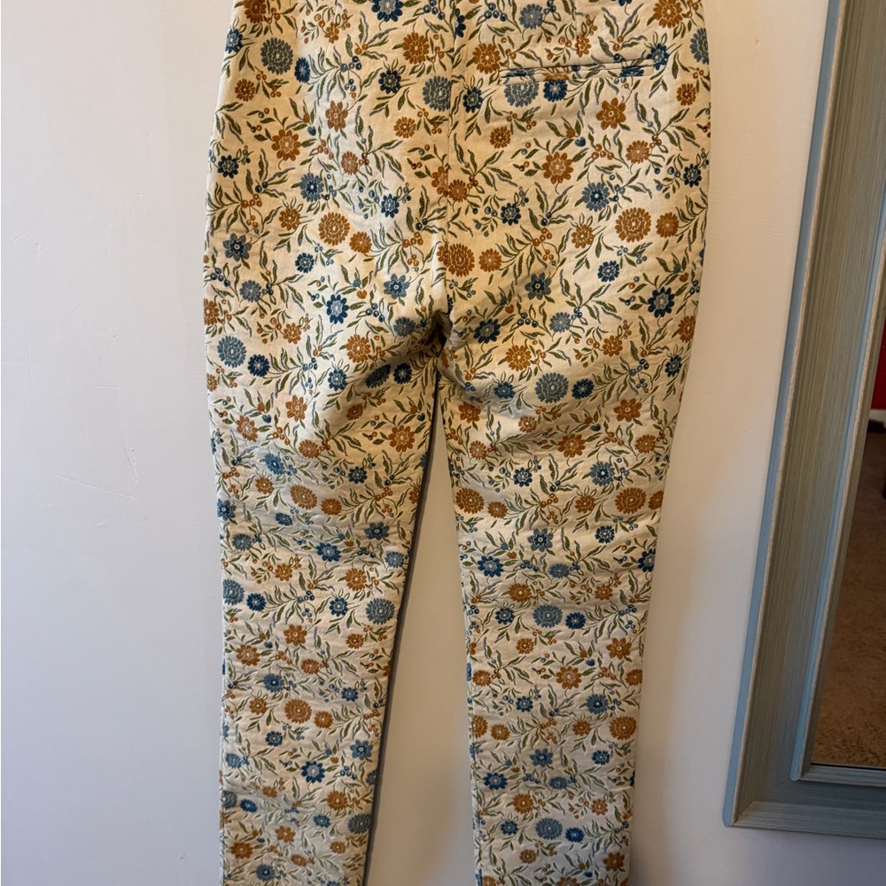 Sezane Clara Trousers Seasonal Flowers Floral Print Pants - Picture 7 of 12